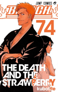 Rukia and Ichigo on the cover of Volume 74.