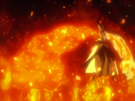 Edrad activates his Resurrección, Volcánica.