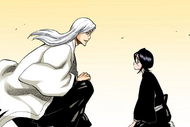 Ukitake assures Rukia that he will tell Byakuya for her.