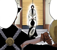 Unohana admonishes Hanatarō Yamada for his assistance of the Ryoka.