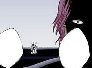 Aizen reveals that he knows Szayelaporro Granz extracted a record of Ichigo's Reiatsu from Dordoni Alessandro Del Socaccio.