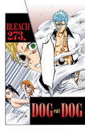 Orihime, Loly, Menoly, and Grimmjow on the cover of Chapter 273.