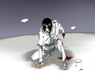 Uryū loses his hand while fighting Ulquiorra Cifer.