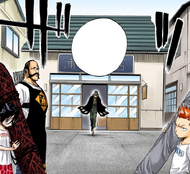 Urahara leaves his shop with his crew.