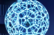 Uryū arranges his Heilig Pfeil in a cage around Ichigo that he proceeds to detonate.