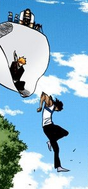 Ichigo watches as Sado exits.