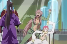 Saru et Hebi expliquent pourquoi ils ne peuvent s'échapper au récipient en verre renforcé.