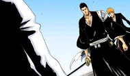 Isshin confronts Aizen.