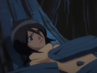 Rukia regains consciousness in the Forest of Menos.