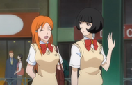 Orihime and Kyōko become friends.