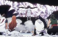 Yhwach returns to the Soul King's chamber after overpowering Ichigo.