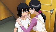 Kaoru teases Ichigo about his mother.
