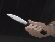 Kariya brings out a knife to bet his life with.