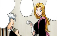 Rangiku is surprised to see how much paperwork Hitsugaya has gotten through.