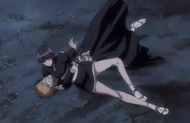 Nemu restrains Ichigo.