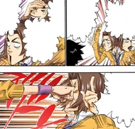 Keigo rambles about the events leading up to him encountering Tatsuki until she punches him in the face.