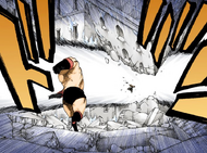 Mask blasts Renji away with Star Lariat.