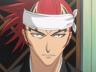 Renji at a Lieutenant meeting.