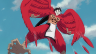 Abirama uses Devorar Pluma in his battle against Izuru Kira.