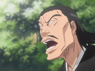 Aramaki angrily declares his name to the Ryoka.