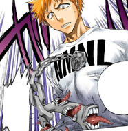 Ichigo's Chain of Fate begins to undergo Encroachment.