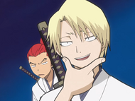 Izuru theorizes that he is more skilled than Shūhei Hisagi, though Renji does not believe him.