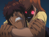 Kurōdo restrains Sado while revealing his deception.