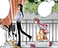 Ryō Kunieda steps on Kon during his attempt to trick her and her friends.