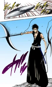 Hisagi muestra su shikai