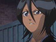 Rukia regains partial control of her body.