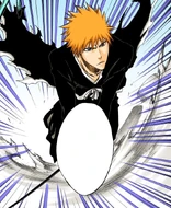 Ichigo rushes across the desert toward the tower.