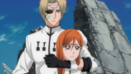 Tesra restrains Orihime.