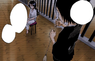 Hanatarō meets Rukia Kuchiki for the first time.