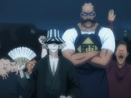 Urahara and Tessai at Kanonji's event.