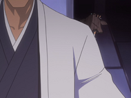 Aizen leaves Hinamori sleeping in his room.