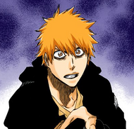 Ichigo grabs Isshin.