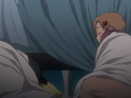 Yuzu and Karin asleep in Ichigo's room.