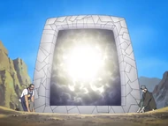 Urahara and Tessai open the Senkaimon.