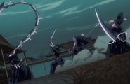 Ichigo and Rukia vs. Reigai-Renji and Reigai-Ikkaku.