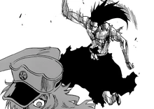 Kenpachi attaquant Candice.