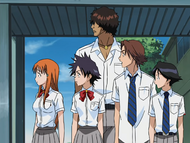 Keigo and his friends ponder the nature of Ichigo and Rukia's relationship.