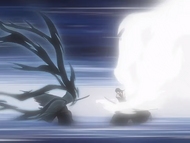 Byakuya clashes with Ichigo for the last time.