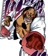 Yammy fires Bala from both fists.
