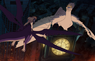 Bruno flies toward Cinderella on Rickenbacker.