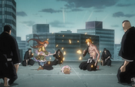 Orihime Inoue's Sōten Kisshun explodes when trying to heal Yuzu.