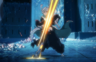 Hitsugaya is incapacitated by Burner Finger 2.