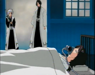 Retsu Unohana tells Tōshirō Hitsugaya that Momo Hinamori might not survive the night.