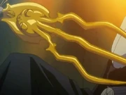 Le zanpakuto de Mayuri: Ashisogi jizô.