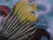 Les terrifiantes lames rétractables de Konjiki-Ashisogijizô.