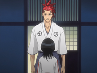 Rukia reveals to Renji that she is going to be adopted by the Kuchiki Clan.